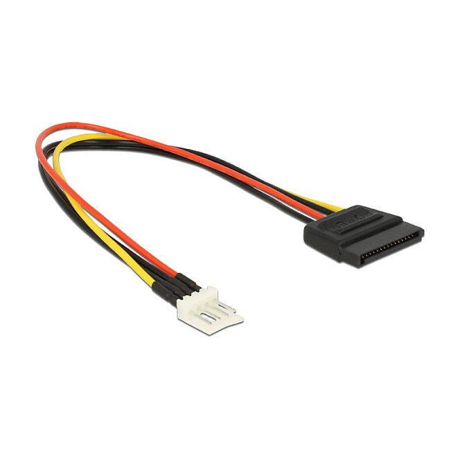 DeLOCK Cable de alimentación SATA 15 pin a 4 pin PWM, 0,24 m DeLOCK Cable de alimentación SATA 15 pin a 4 pin PWM, 0,24 m