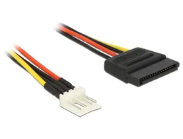 DeLOCK Cable Adaptador SATA 15 pines a 4-pin PWM 0,24 m