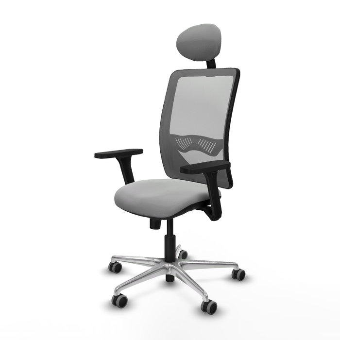 PIQUERAS Y CRESPO Silla de oficina Zulema con mecanismo Sincro, Gris