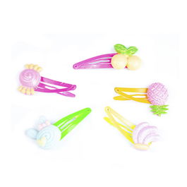 Inca Clips con adornos de frutas 4,5 cm para niños 5 unidades