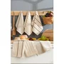 Aucune Juego de 6 toallas de baño - 30 x 50 cm - Beige