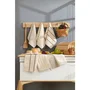 Aucune Juego de 6 toallas de baño - 30 x 50 cm - Beige