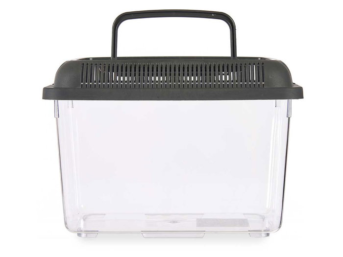 Mascow Pecera Mediana 24 x 17 cm Antracita con Asa (Set de 12)