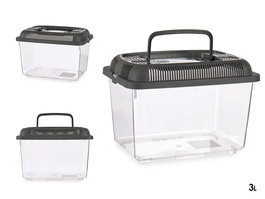 Mascow Pecera Mediana 24 x 17 cm Antracita con Asa (Set de 12)