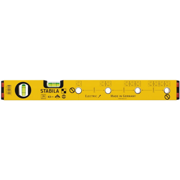Stabila Type 70 Electric, Nivel de burbuja 43 cm