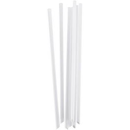 DUNI Pajita de PLA Transparente 210 mm, 10000 Unidades en Caja (100 x 100 Uds)