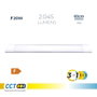 EDM Regleta LED 20W 3CCT - Temperatura de Luz Variable 6500K/4000K/3000K - 2045 lm - IP20 - Blanco - 60x2.6x7.4 cm