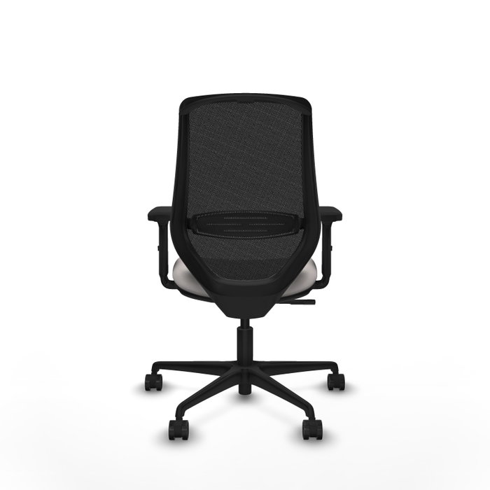 PIQUERAS Y CRESPO Silla de oficina Mardos con mecanismo Sincro, Blanco/Negro