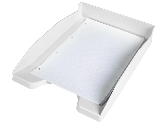 Q-connect Bandeja sobremesa plástico blanco opaco 240x70x340 mm