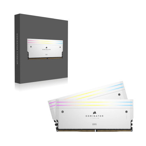 Corsair Dominator Titanium CMP64GX5M2B6400C32W 64 GB (2x32 GB) DDR5 6400 MHz CL32 Corsair Dominator Titanium CMP64GX5M2B6400C32W 64 GB (2x32 GB) DDR5 6400 MHz CL32