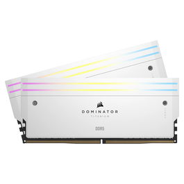 Corsair CMP64GX5M2B6400C32W Kit 64GB DDR5 6400MHz CL32 Dominator Titanium RGB Blanco (2x32GB) para PC