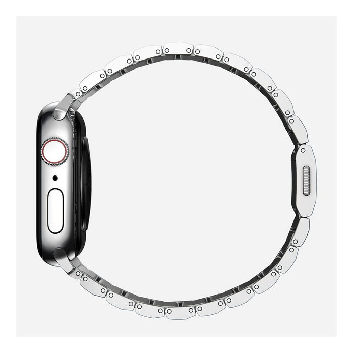 Nomad Strap V2 Correa para Apple Watch 42/44/45/49 mm en Acero Inoxidable Plateado Nomad Strap V2 Correa para Apple Watch 42/44/45/49 mm en Acero Inoxidable Plateado