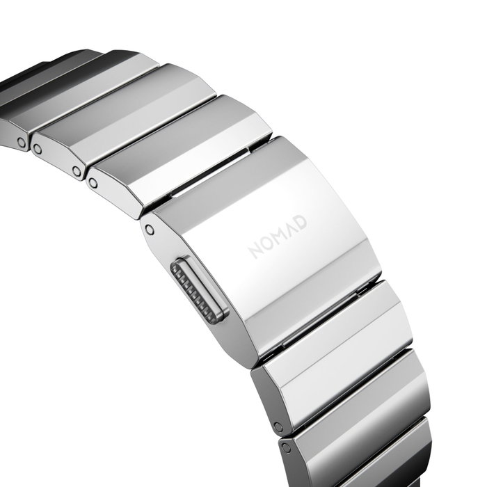 Nomad NM1A4HSXS0 Correa de Acero Inoxidable Plata para Apple Watch 42/44/45/49mm Nomad NM1A4HSXS0 Correa de Acero Inoxidable Plata para Apple Watch 42/44/45/49mm