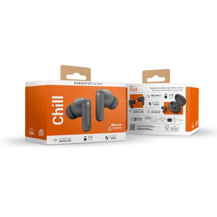 Auriculares Inalámbricos con Estuche de Carga Energy Sistem 459919 Negro