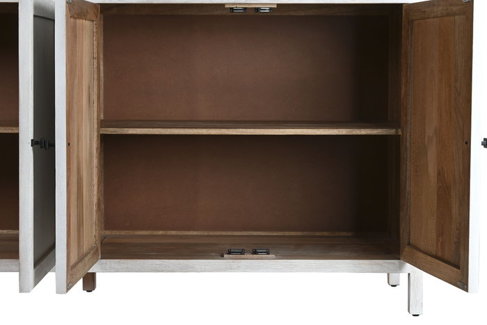 DKD Home Decor Vitrina de Mango y Cristal Blanco 200x45x230 DKD Home Decor Vitrina de Mango y Cristal Blanco 200x45x230