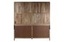 DKD Home Decor Vitrina de Mango y Cristal Blanco 200x45x230