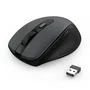Redragon BM-4091 Ratón Ergonómico Inalámbrico Bluetooth y 2.4 GHz, 6 Botones, Negro, Oficina