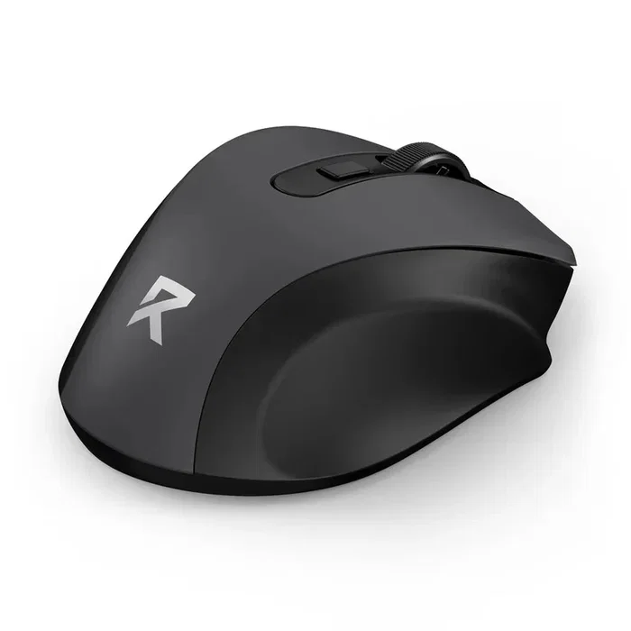 Redragon BM-4091 Ratón Ergonómico Inalámbrico Bluetooth y 2.4 GHz, 6 Botones, Negro, Oficina
