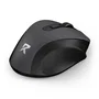 Redragon BM-4091 Ratón Ergonómico Inalámbrico Bluetooth y 2.4 GHz, 6 Botones, Negro, Oficina