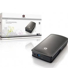 Conceptronic Caja Externa HDD 3.5 Pulgadas SATA USB 3.0 Super Speed Montaje sin Tornillos