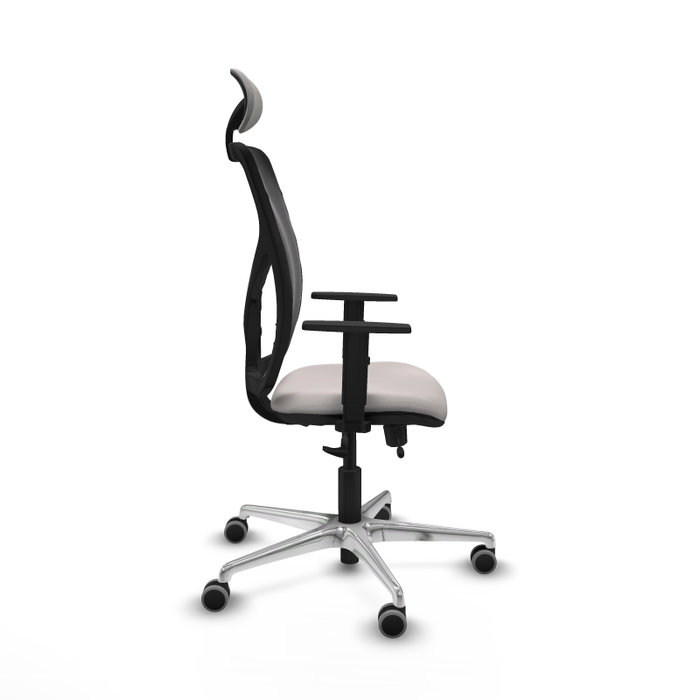 PIQUERAS Y CRESPO Silla de oficina Motilla con mecanismo Sincro/Traslack Blanco y Negro PIQUERAS Y CRESPO Silla de oficina Motilla con mecanismo Sincro/Traslack Blanco y Negro