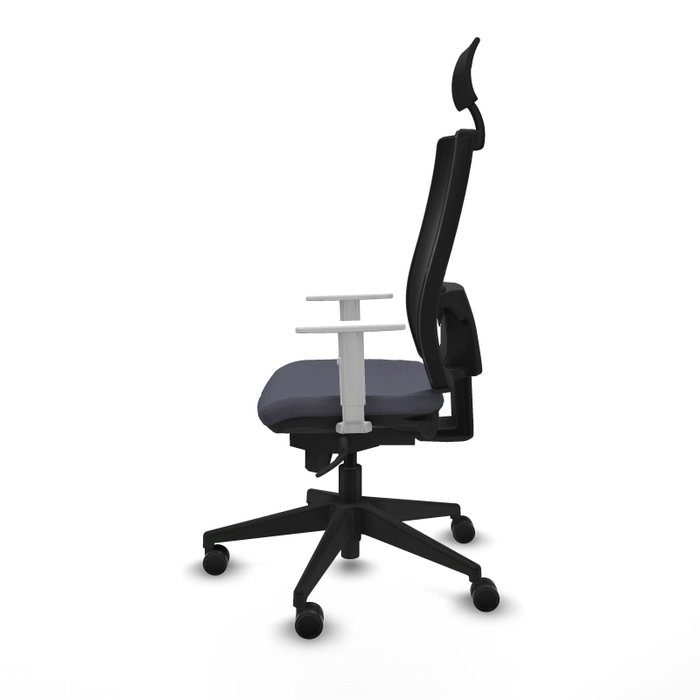 PIQUERAS Y CRESPO Silla de oficina Horna con mecanismo Sincro, Gris oscuro y Negro PIQUERAS Y CRESPO Silla de oficina Horna con mecanismo Sincro, Gris oscuro y Negro