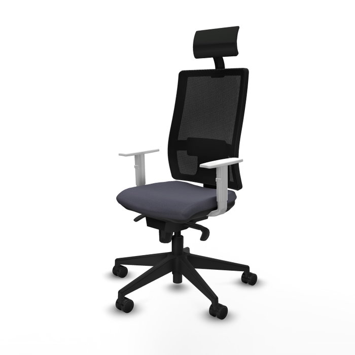 PIQUERAS Y CRESPO Silla de oficina Horna con mecanismo Sincro, Gris oscuro y Negro PIQUERAS Y CRESPO Silla de oficina Horna con mecanismo Sincro, Gris oscuro y Negro