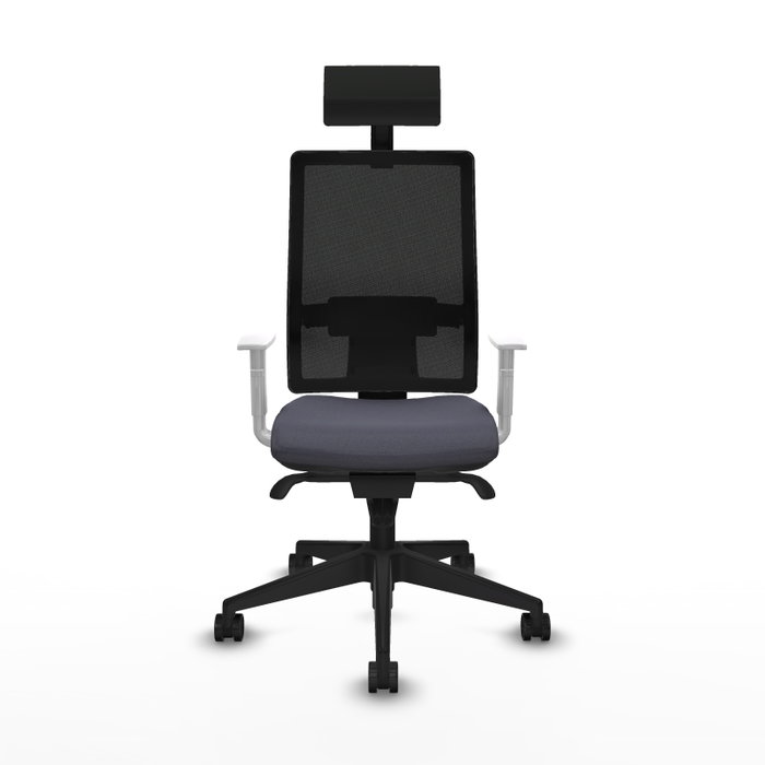 PIQUERAS Y CRESPO Silla de oficina Horna con mecanismo Sincro, Gris oscuro y Negro PIQUERAS Y CRESPO Silla de oficina Horna con mecanismo Sincro, Gris oscuro y Negro