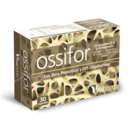 VITAL 2000 Ossifor 30 Cápsulas - Calcio, Vitamina D y K2 para Huesos Fuertes