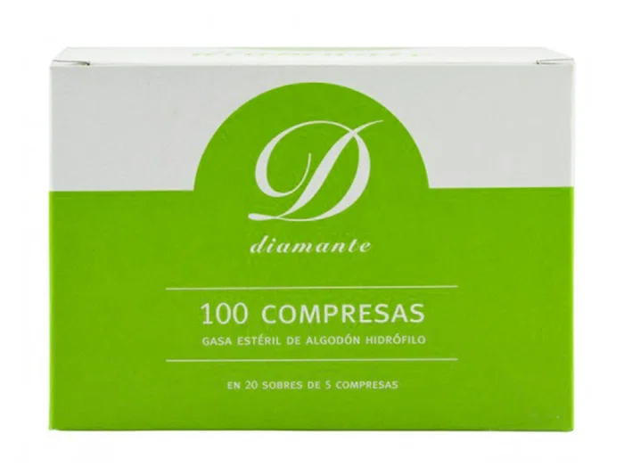 Gasa Estéril Algodón Hidrófilo Libre de Gérmenes, No Desprende Filamentos, Absorción Óptima Caja 100 Unidades