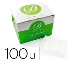 Gasa Estéril Algodón Hidrófilo Libre de Gérmenes, No Desprende Filamentos, Absorción Óptima Caja 100 Unidades