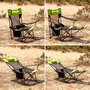 Kampfort Innova Silla Tumbona Plegable Para Camping, Silla Reclinable Plegable y Portátil