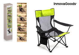 Kampfort Innova Silla Tumbona Plegable Para Camping, Silla Reclinable Plegable y Portátil