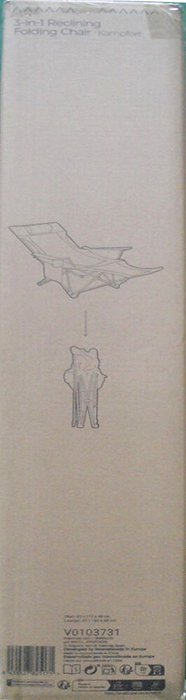 Kampfort Innova Silla Tumbona Plegable Para Camping, Silla Reclinable Plegable y Portátil