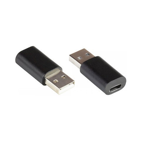 GoodConnections USB-AD200 Adaptador USB-A Macho a USB-C Hembra 2.0, Negro, PVC, Velocidad 0.48 Gbit/s GoodConnections USB-AD200 Adaptador USB-A Macho a USB-C Hembra 2.0, Negro, PVC, Velocidad 0.48 Gbit/s