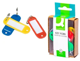 Q-connect Llavero Portaetiquetas Caja de 6 Unidades Colores Surtidos