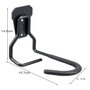 Apoyo para bicicleta maclean soporte de pared para bicicleta gancho de almacenamiento de acero vertical 20kg garaje "