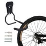 Apoyo para bicicleta maclean soporte de pared para bicicleta gancho de almacenamiento de acero vertical 20kg garaje "
