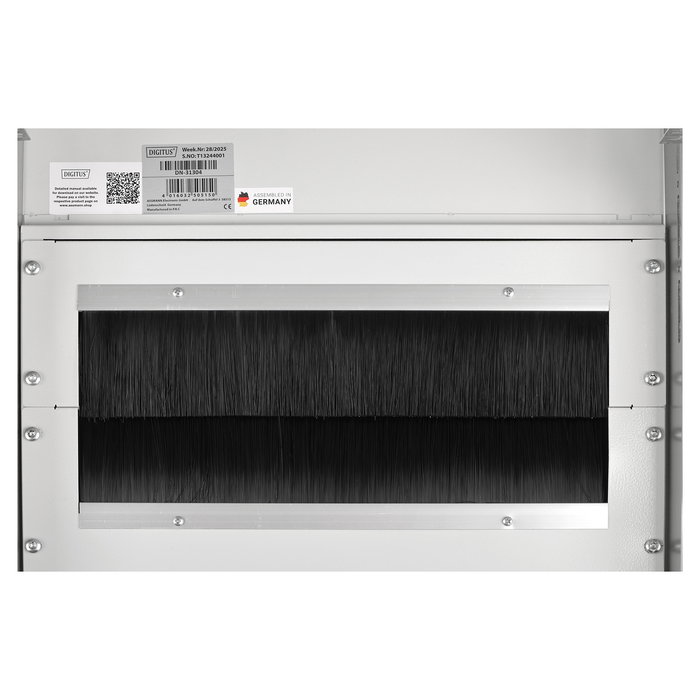 Digitus Armario para Servidor Unique Server-N 42HE, Rack Independiente 42U, Capacidad 1200 kg, 2053x800x1200 mm, Gris, Incluye Gestión de Cables y Patas Ajustables