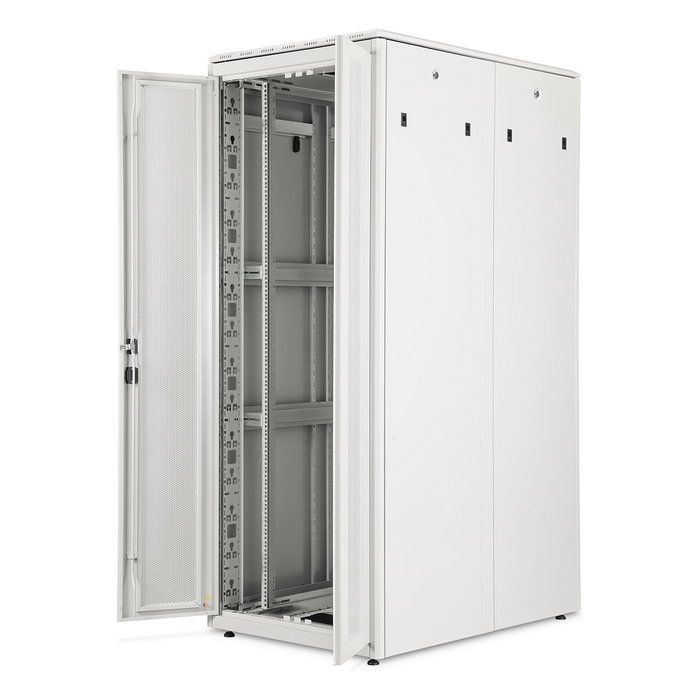 Digitus Armario para Servidor Unique Server-N 42HE, Rack Independiente 42U, Capacidad 1200 kg, 2053x800x1200 mm, Gris, Incluye Gestión de Cables y Patas Ajustables