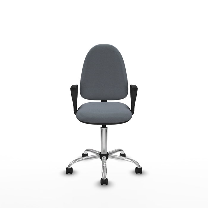 PIQUERAS Y CRESPO Silla de oficina Aýna Gris con Brazos Fijos