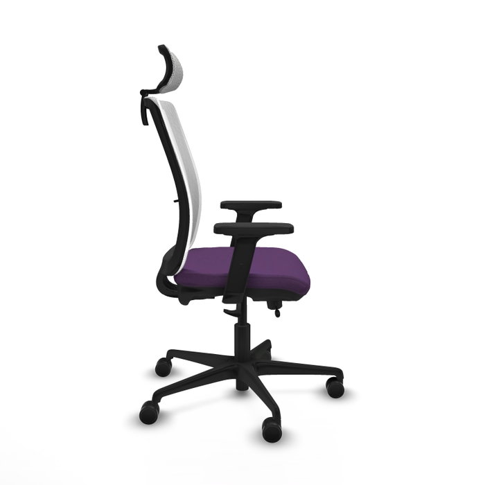 PIQUERAS Y CRESPO Silla de oficina Haches, Morado/Blanco
