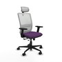 PIQUERAS Y CRESPO Silla de oficina Haches, Morado/Blanco