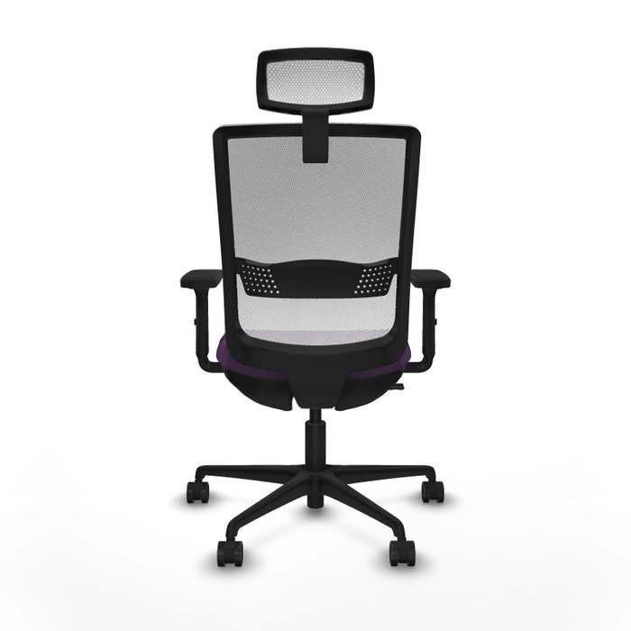 PIQUERAS Y CRESPO Silla de oficina Haches, Morado/Blanco