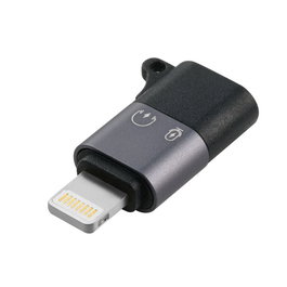 MicroConnect Adaptador de Lightning macho a USB-C hembra MC-USBCLIGHT, Plata