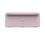 Logitech MX Keys Mini 920,010481 - Teclado Inalámbrico RF + Bluetooth, Formato Mini, QWERTZ Alemán, Retroiluminación LED, Color Rosa - Para Oficina, Windows, macOS, Linux