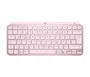 Logitech MX Keys Mini 920,010481 - Teclado Inalámbrico RF + Bluetooth, Formato Mini, QWERTZ Alemán, Retroiluminación LED, Color Rosa - Para Oficina, Windows, macOS, Linux