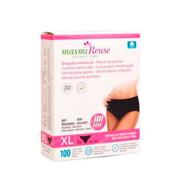 MASMI Braguita Menstrual Talla XL Absorción Alta Algodón Ecológico Certificado GOTS