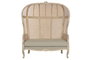 DKD Home Decor Sillón de Madera y Enea en Verde Claro y Natural