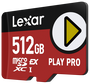 Lexar LMSXPS0512G-BNNNG microSDXC 512 GB U3 V30 Tarjeta de Memoria
